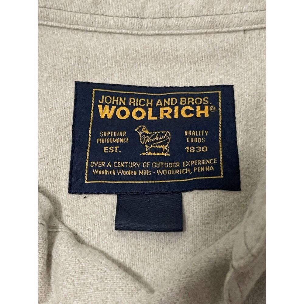 John Rich and Bros Woolrich Shirt Vintage Bear Mountain Men's Large Flawed - Picture 2 of 6